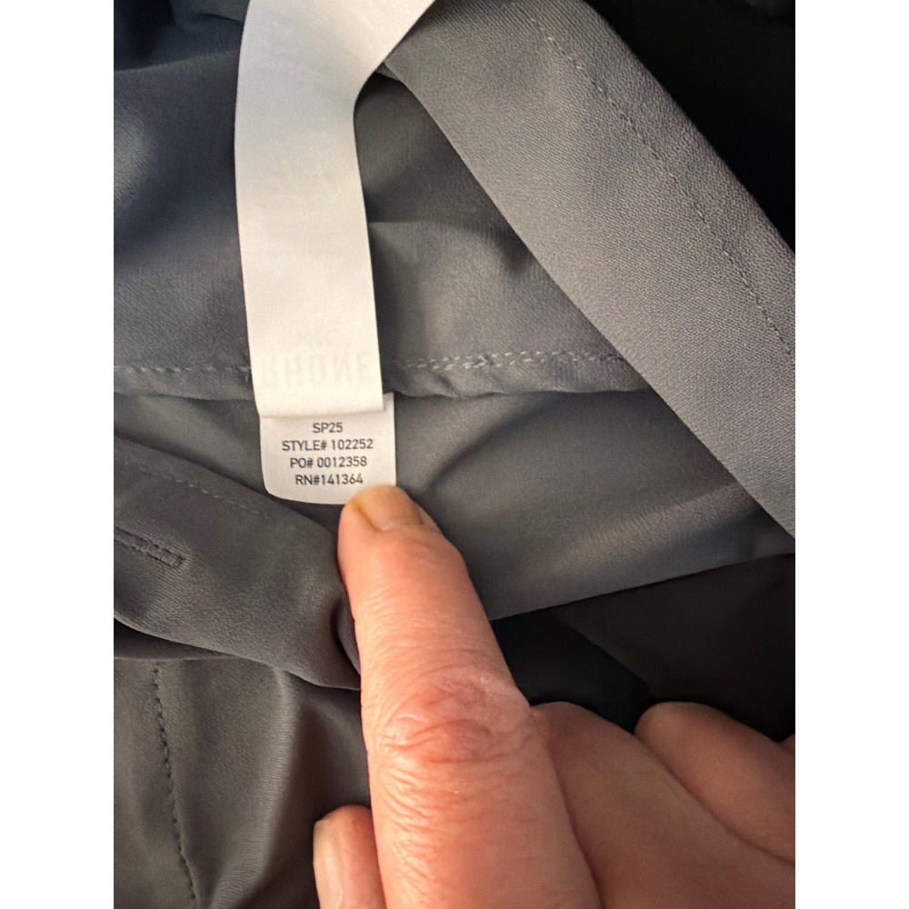 Rhone Commuter Pants Gray Mens 102252 Performance Stretch Tapered Trousers - Picture 5 of 8